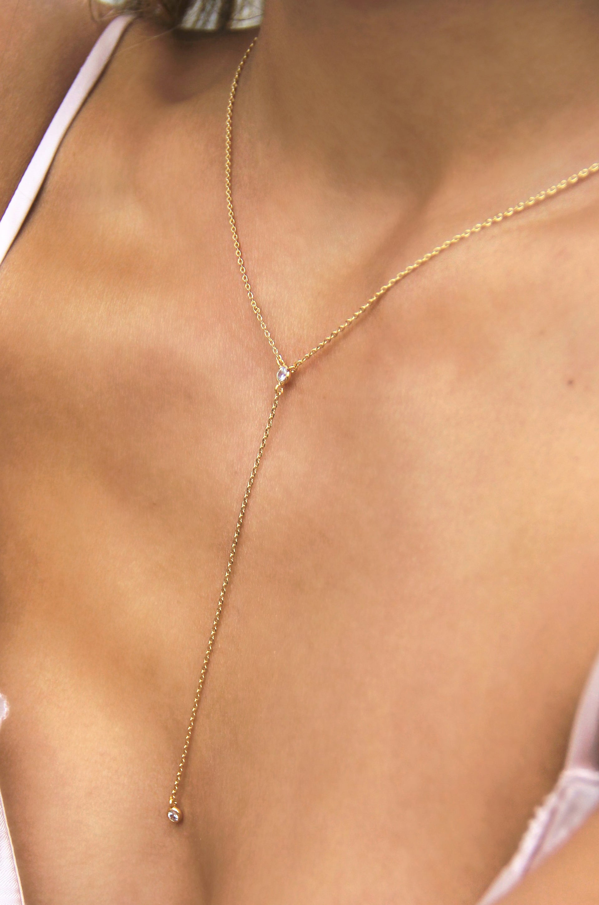 Dainty Layered Crescent Moon Necklace Set