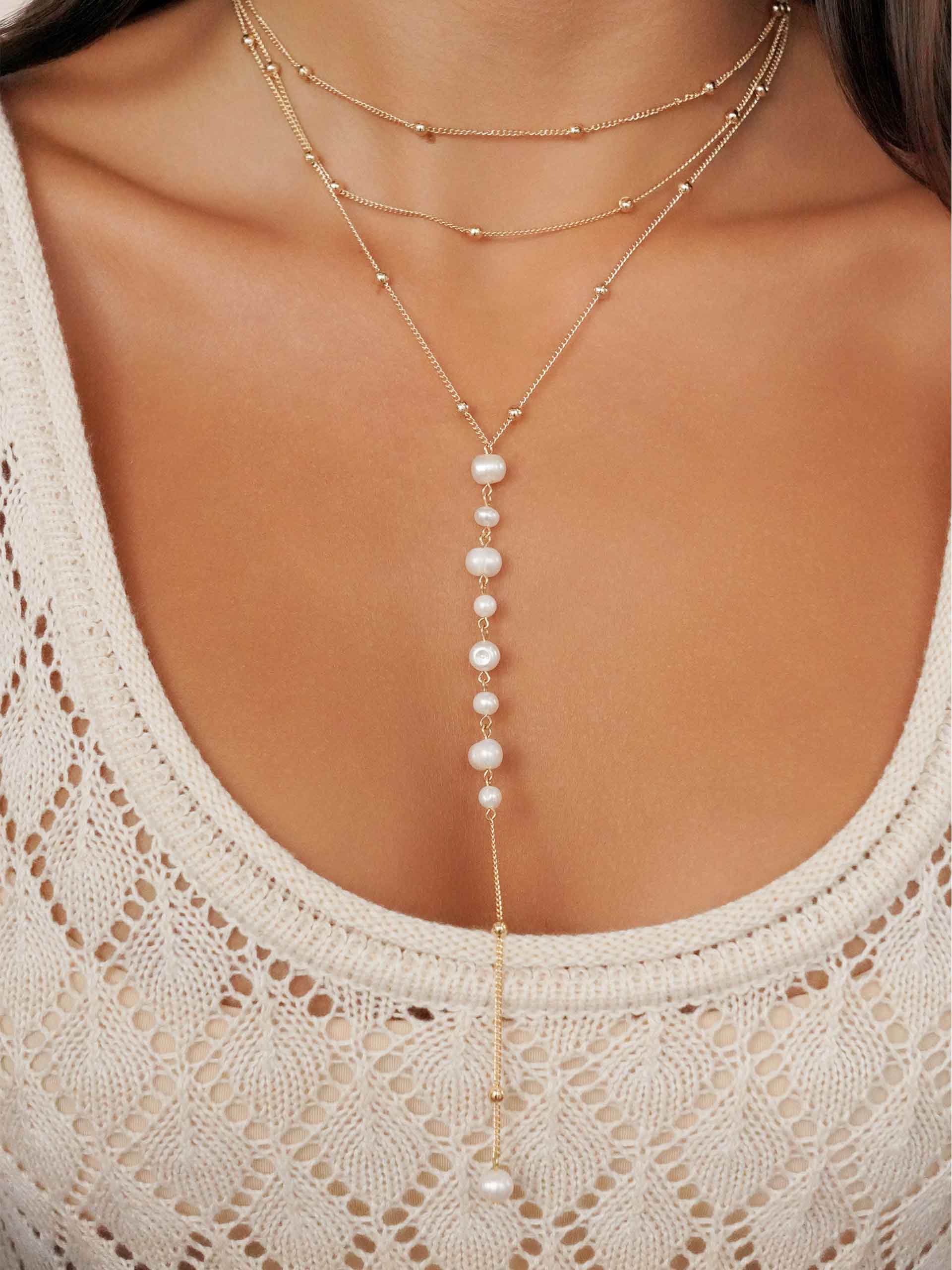 Coastal Pearl Lariat