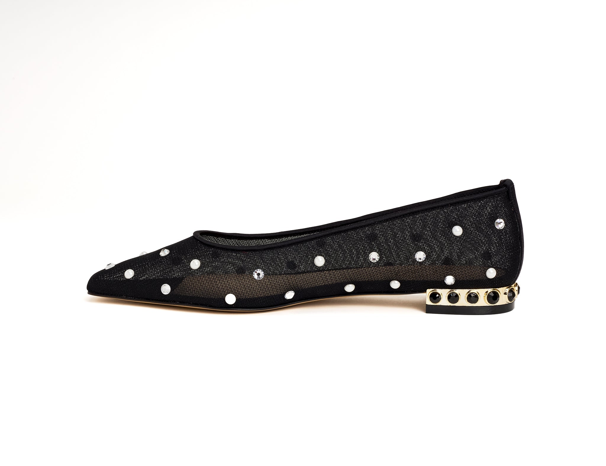 Black Mesh Flats 20