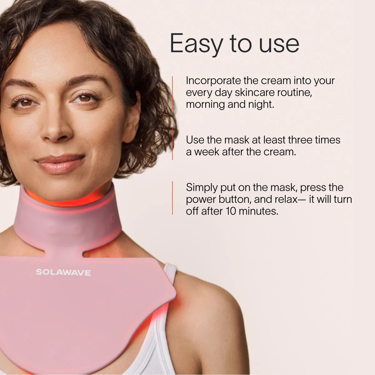Neck & Chest LED Mask w/ LightBoost Cream Kit