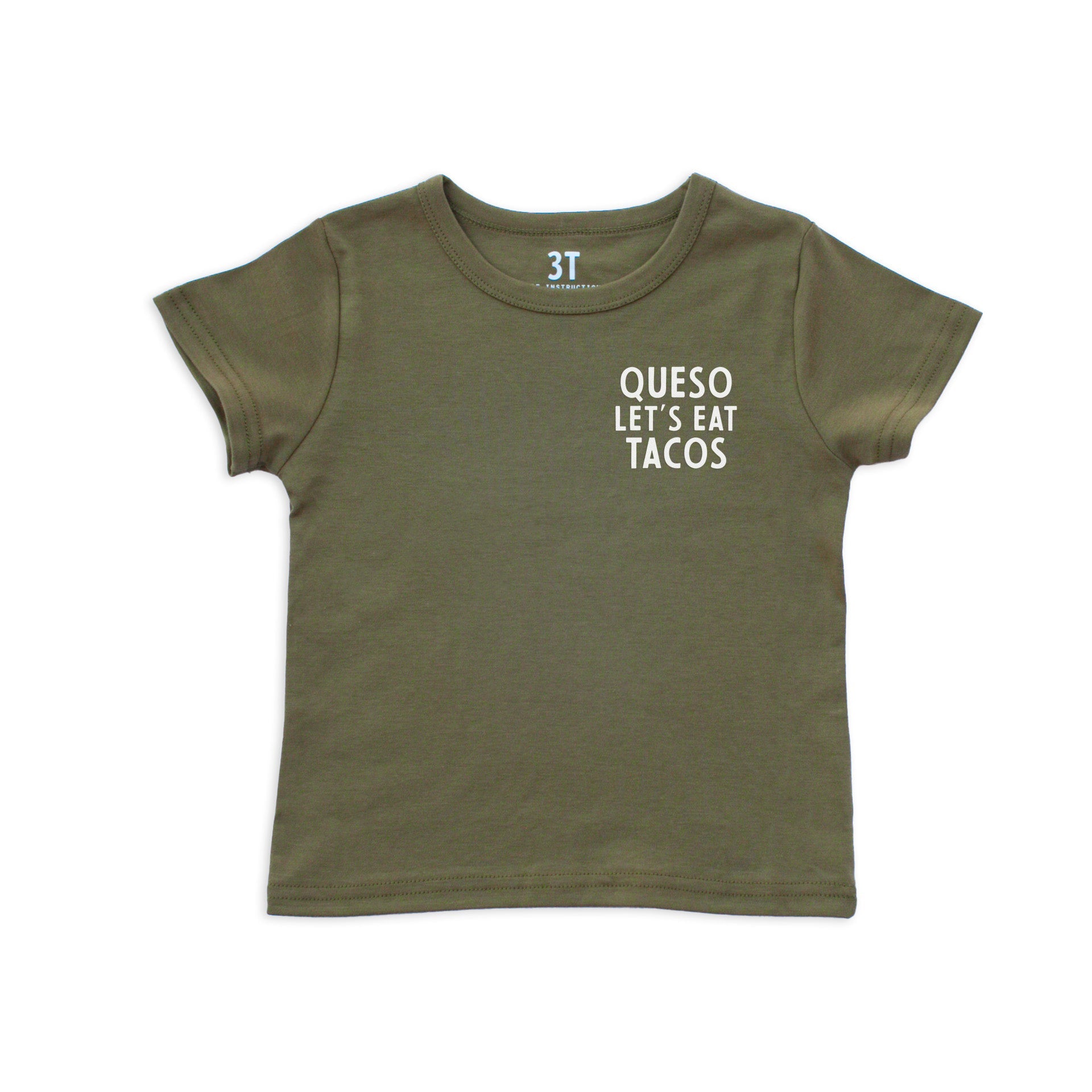 Queso Let's Eat Tacos Kids Tee