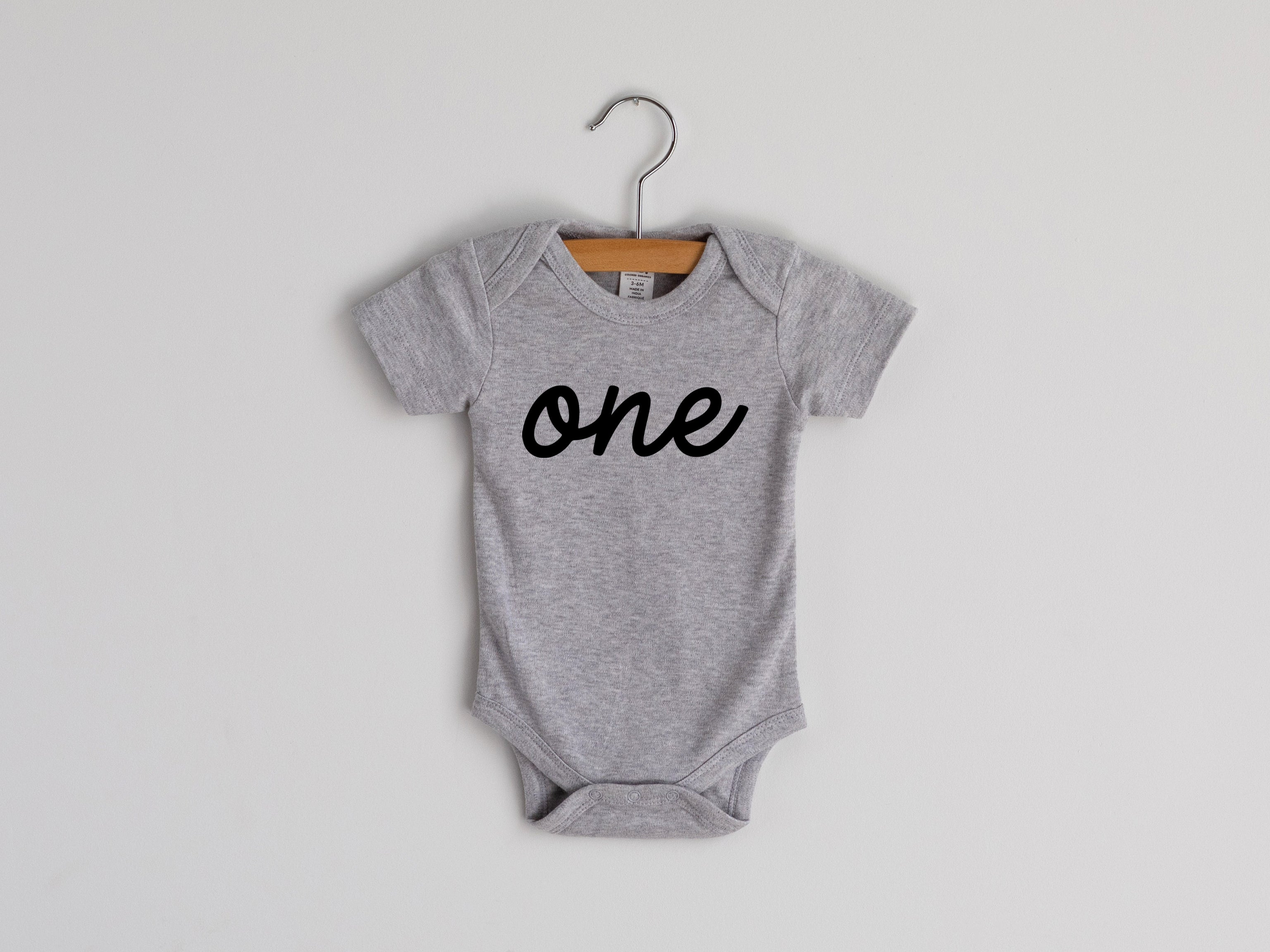 One First Birthday Baby Bodysuit