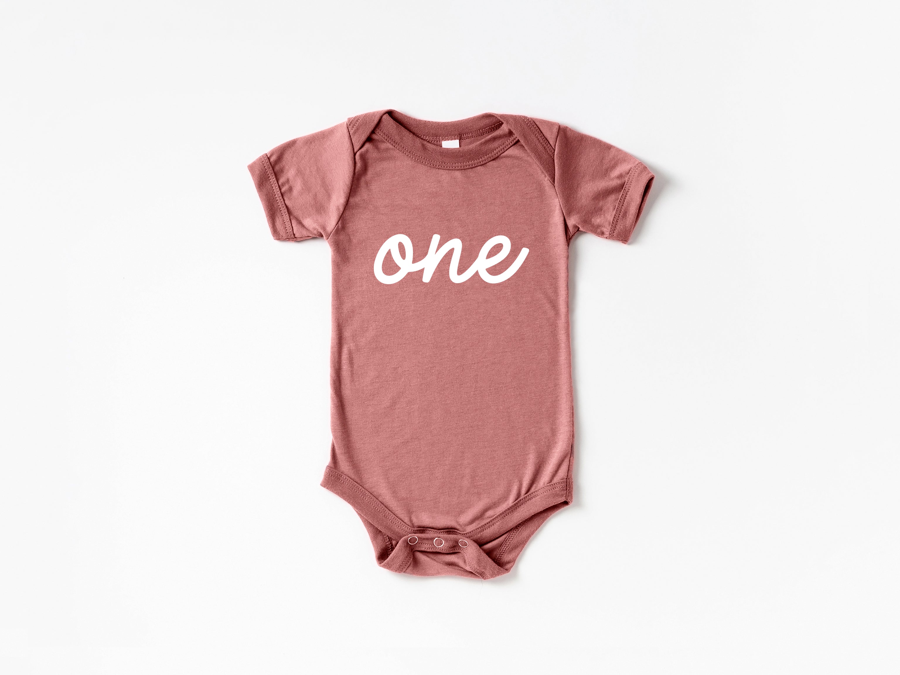 One First Birthday Baby Bodysuit