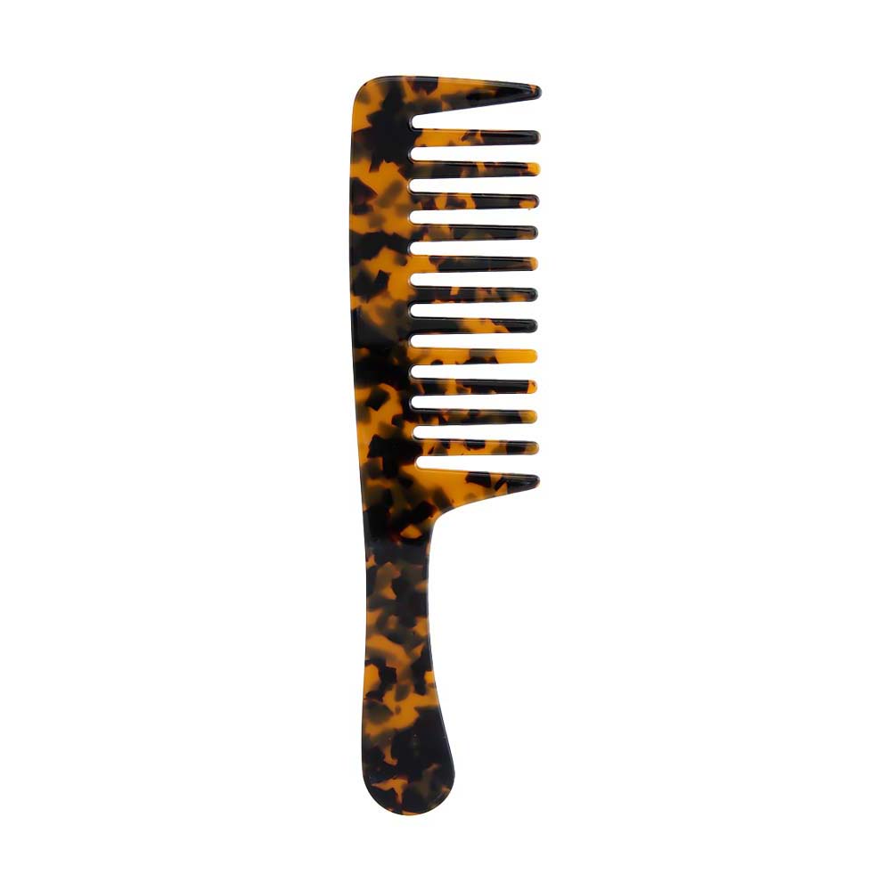 Dark Tortoise Colored Hair Comb W/ Handle - Adina's Jewels
