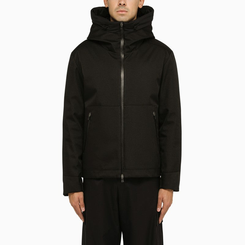 Herno Black Nylon Jacket Men