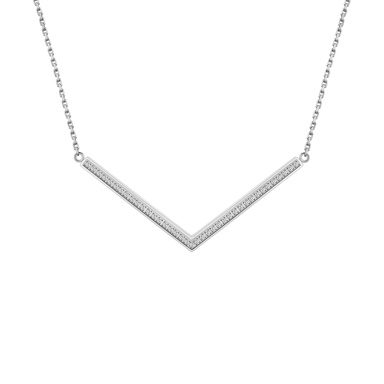 PT208W B.Tiff Pavé Viva Pendant Necklace