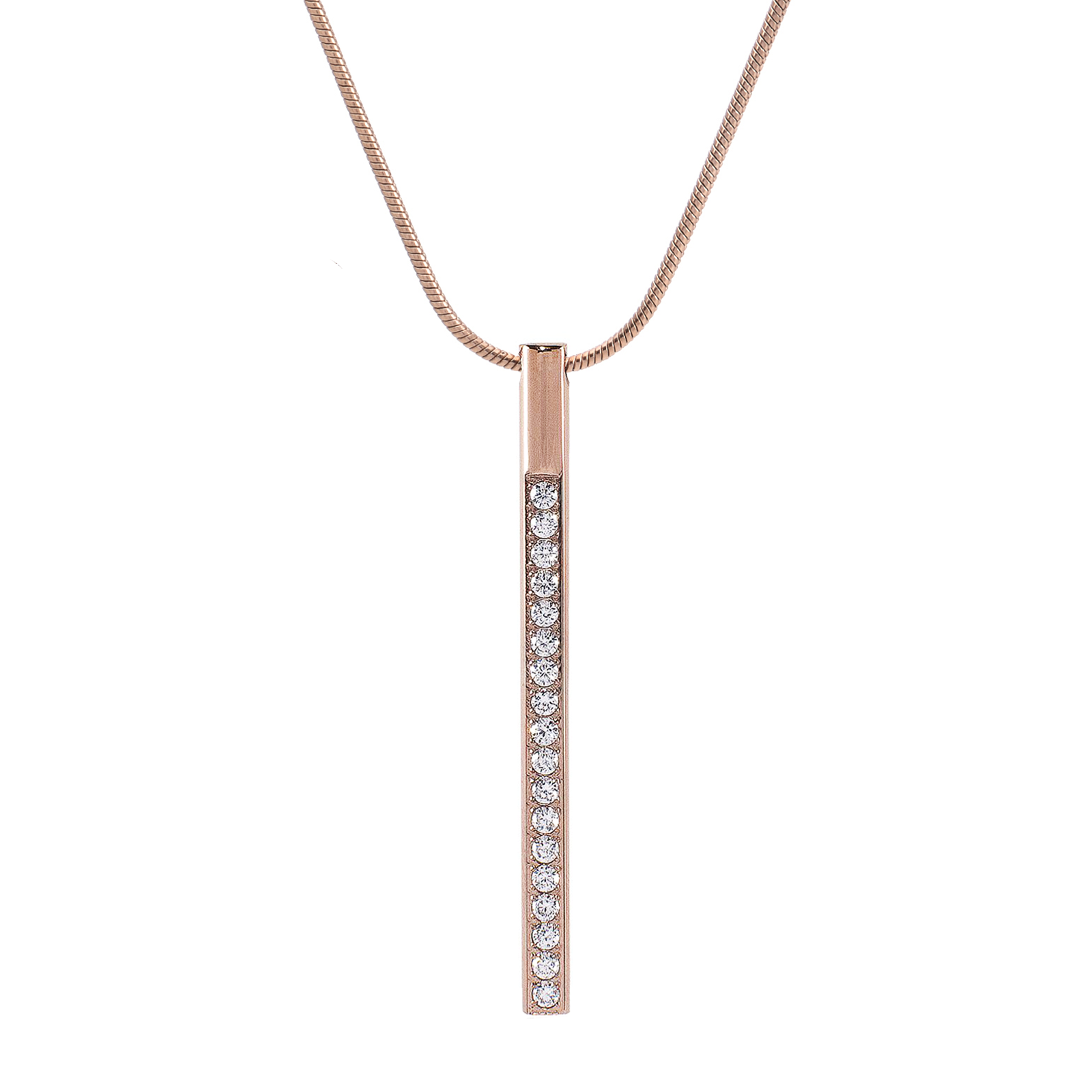 PT318RG B.Tiff Pave Bar Pendant