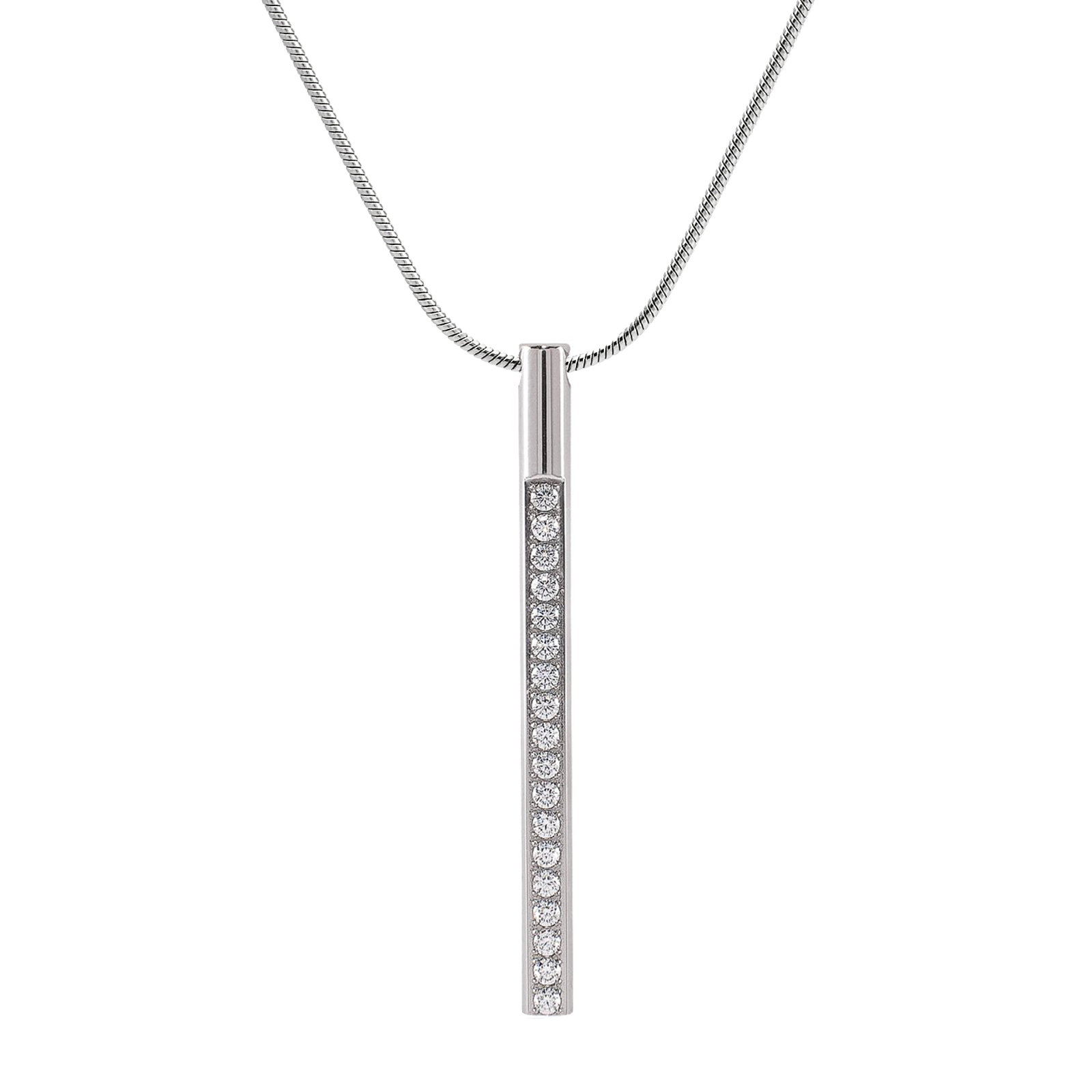 PT318W B.Tiff Pave Bar Pendant