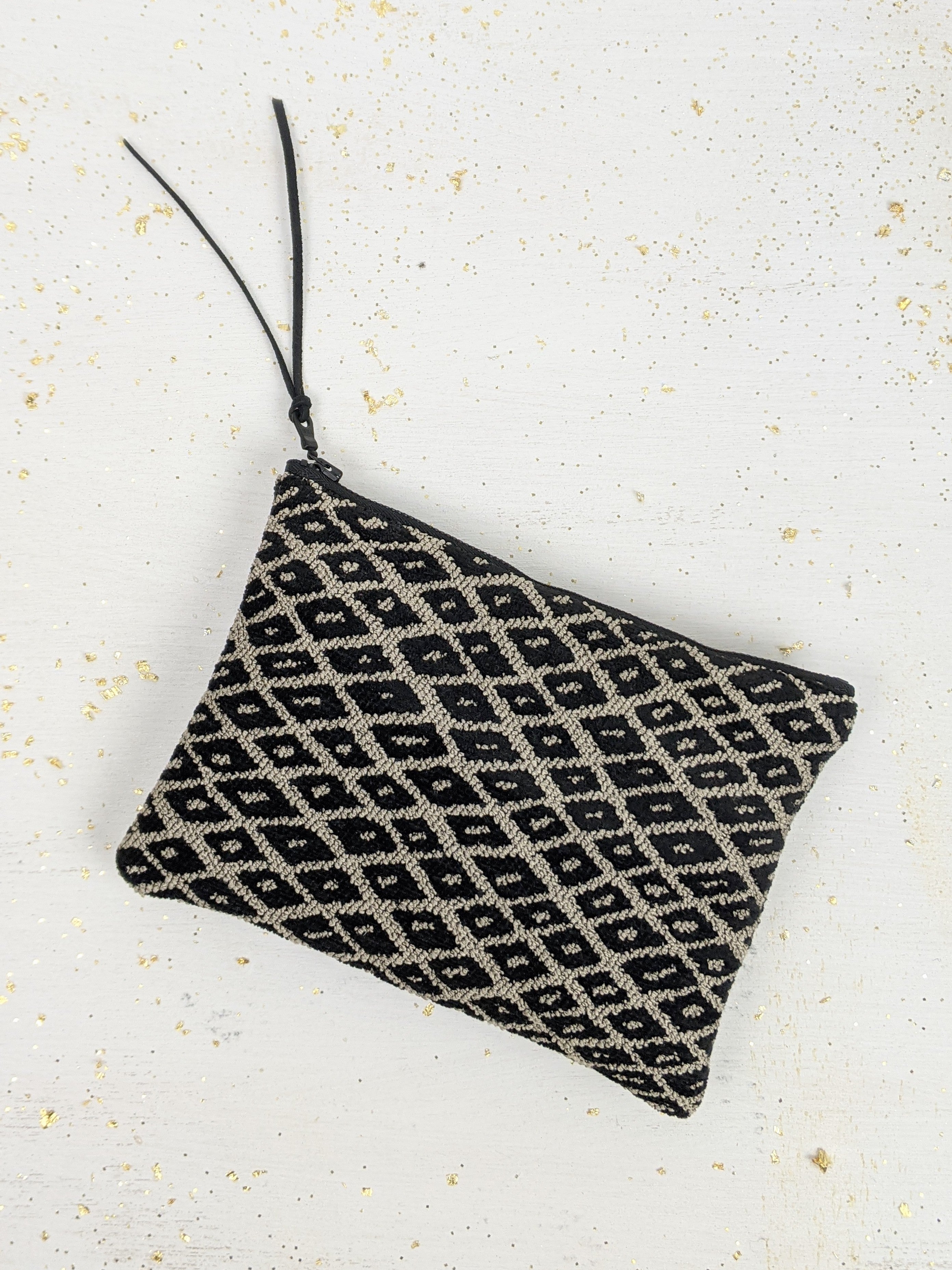 Black Diamond Needlepoint Purse