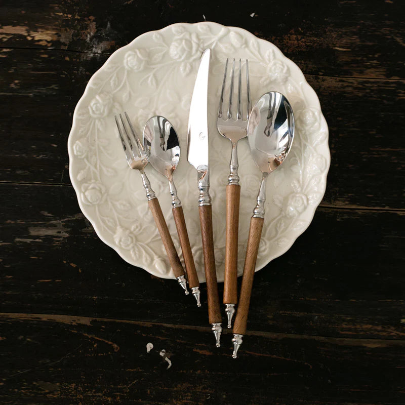 Paris Vintage Huanghua Pear Wood Cutlery Set | 3CARATS
