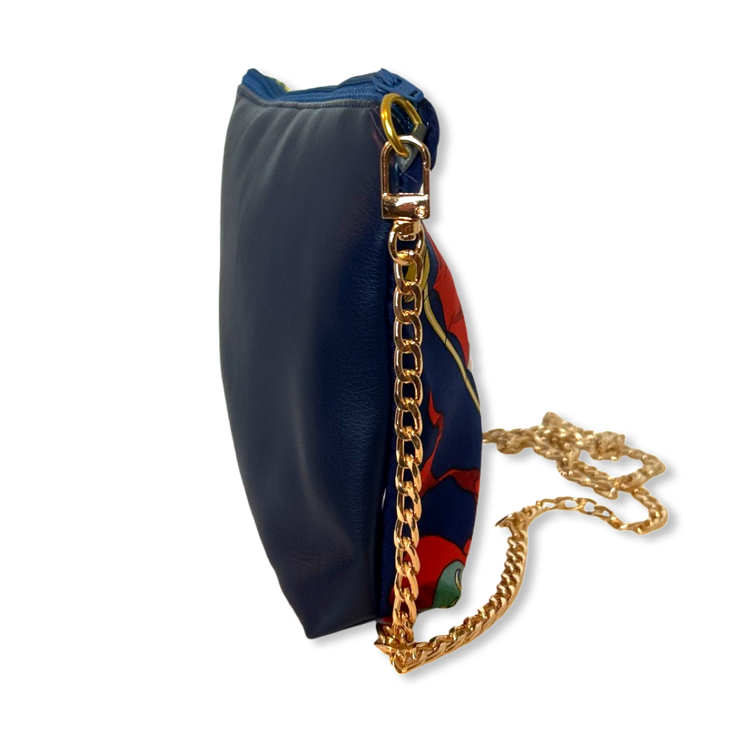 Pavois Vintage Silk Scarf Crossbody Bag