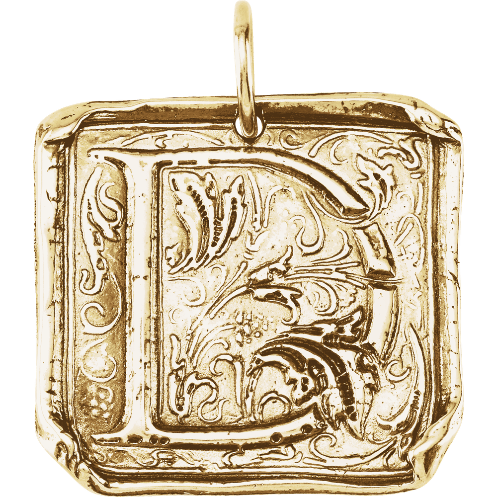 Wax Seal Initial Pendant