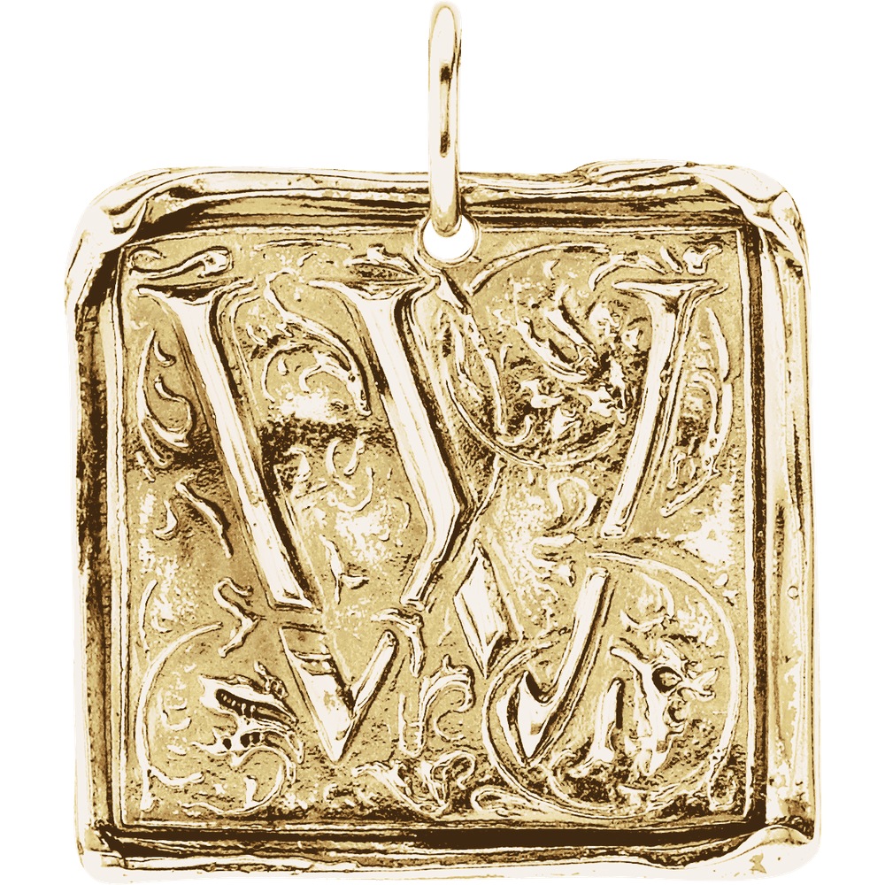 Wax Seal Initial Pendant