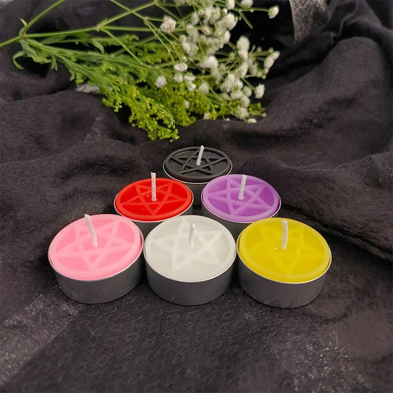 Pentacle Beeswax Tea Light Candles