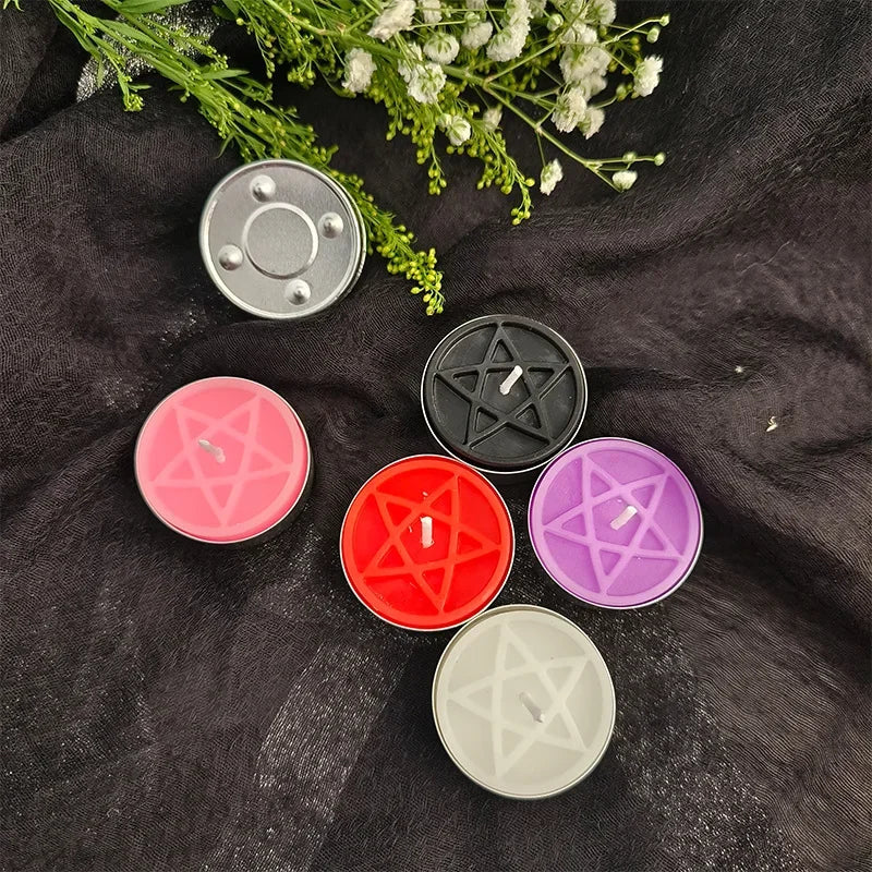 Pentacle Beeswax Tea Light Candles