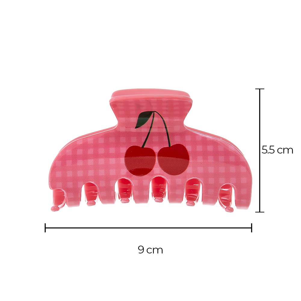 Cherry Pink Hair Claw Clip - Adina's Jewels