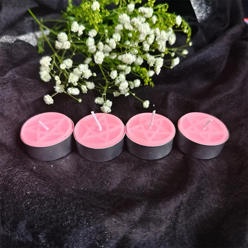 Pentacle Beeswax Tea Light Candles