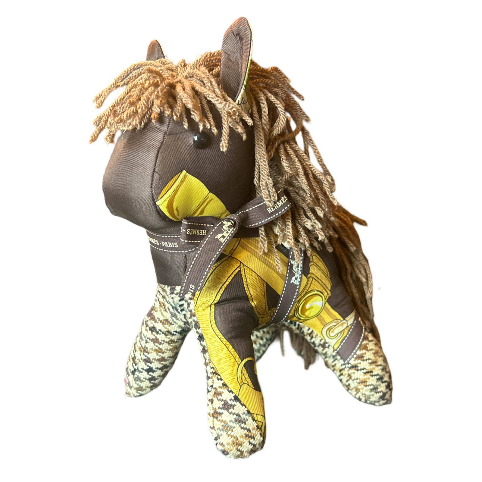 Eperon d'Or Vintage Silk Scarf Patchwork Pony