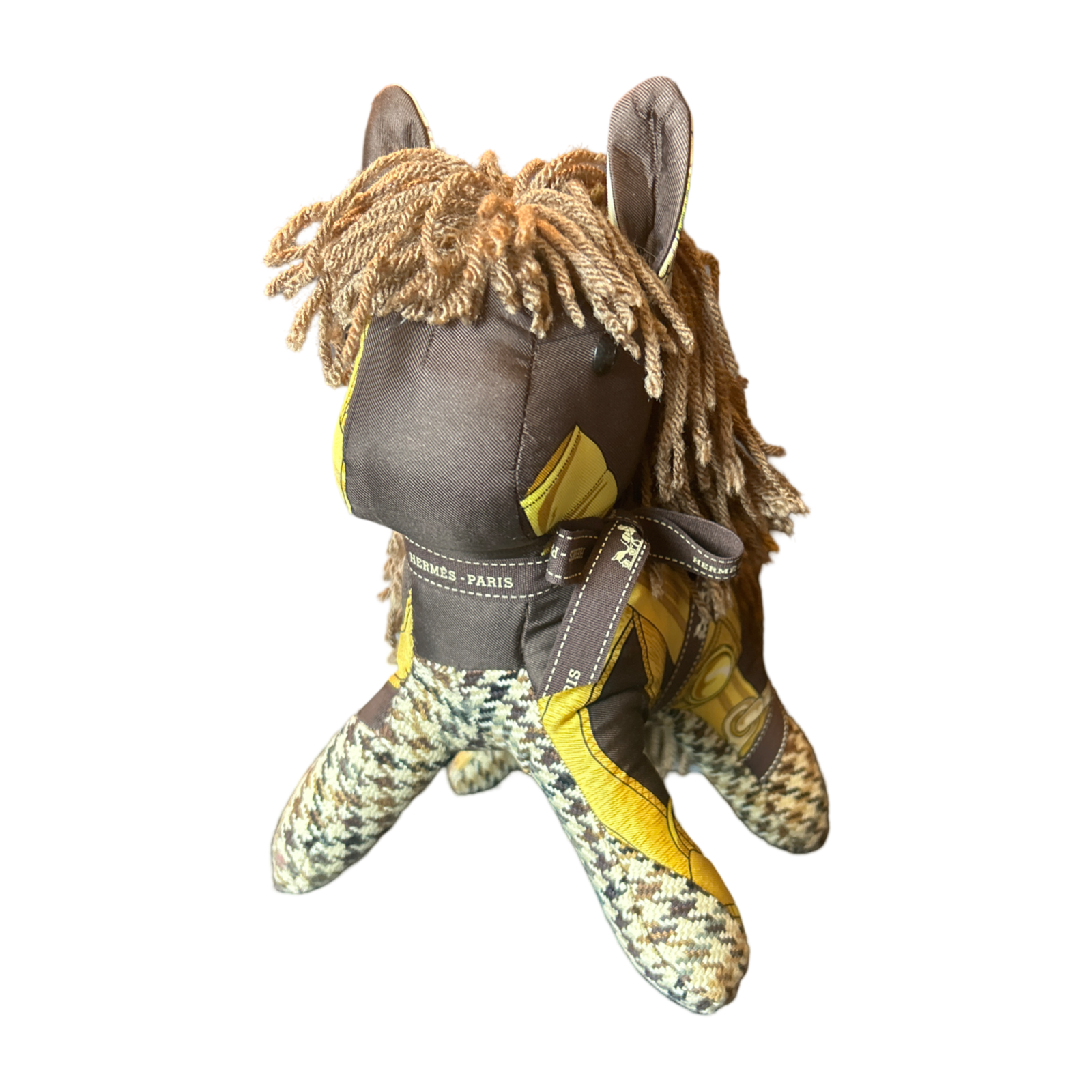 Eperon d'Or Vintage Silk Scarf Patchwork Pony