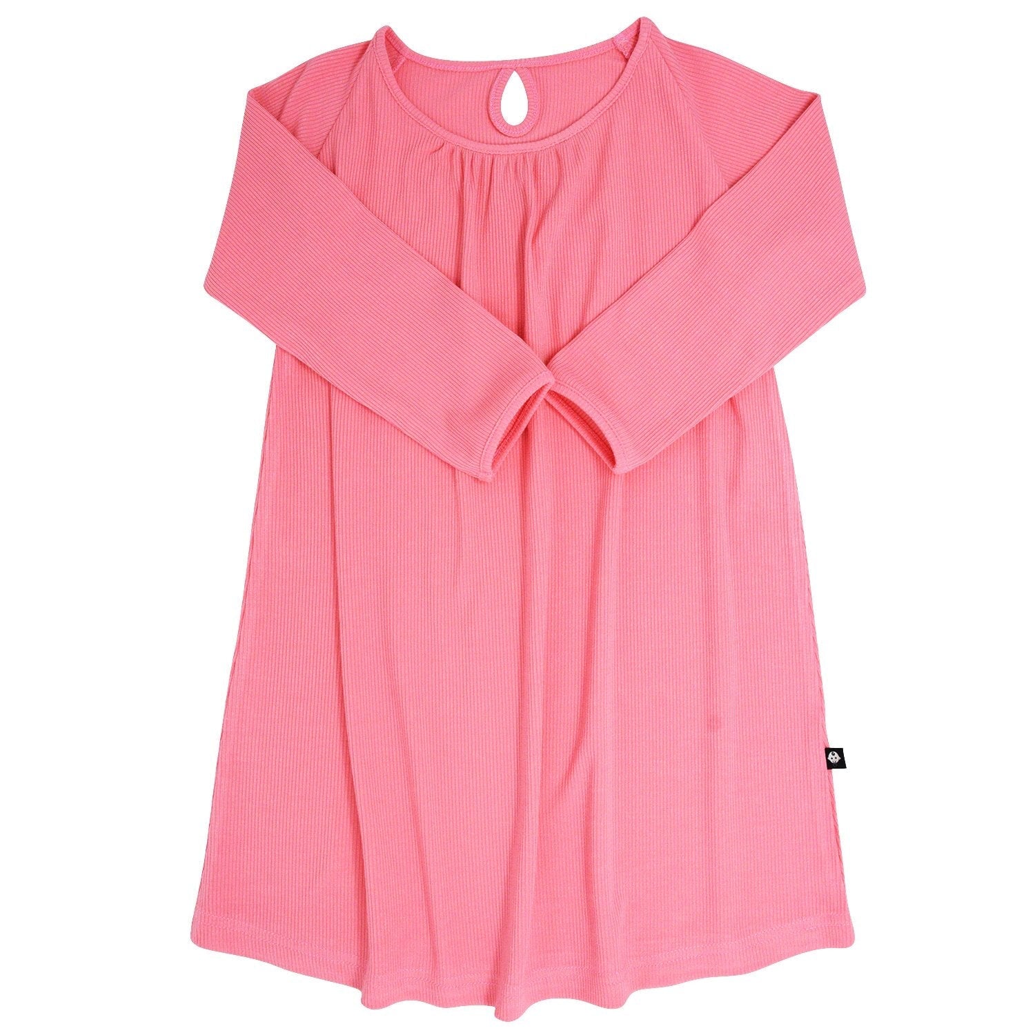 Sweetheart Dress - Geranium Pink Rib