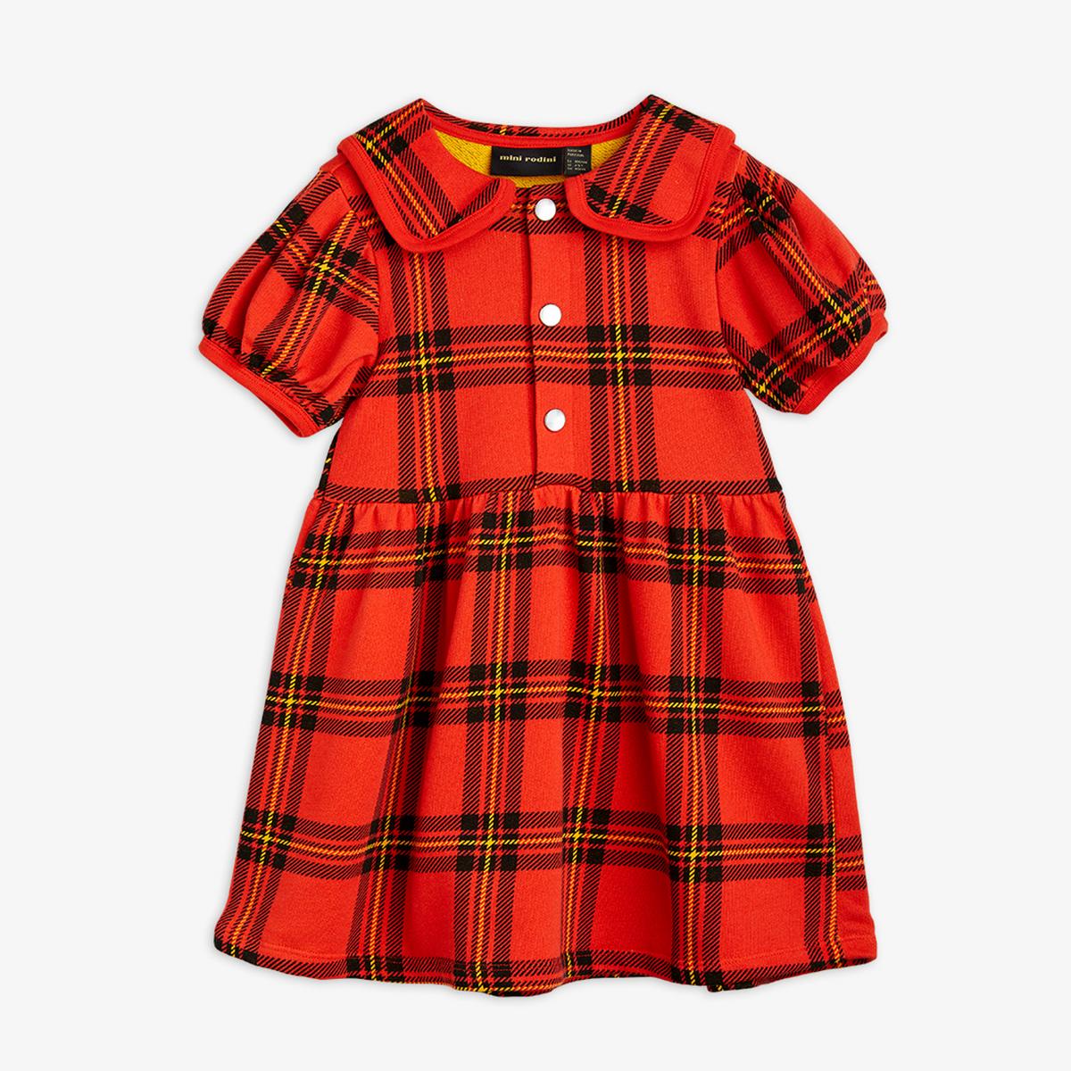 Check Aop Sweatdress - Red