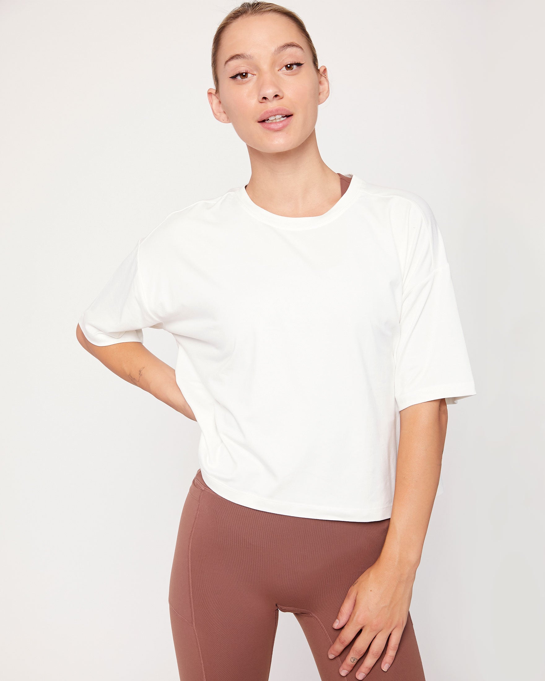 Cozy Boxy Tee Short Sleeve-5