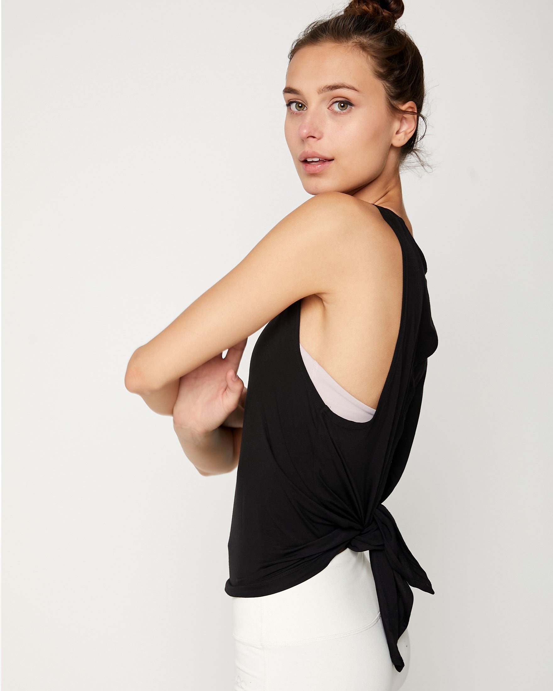 Sophia Modal Slit Tank Top-2