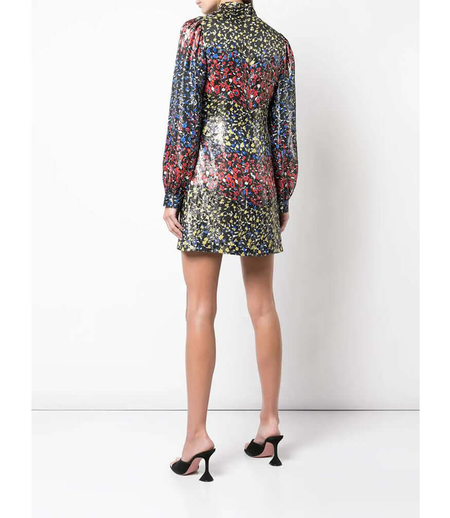 Eugina Blue/Red Short Dress