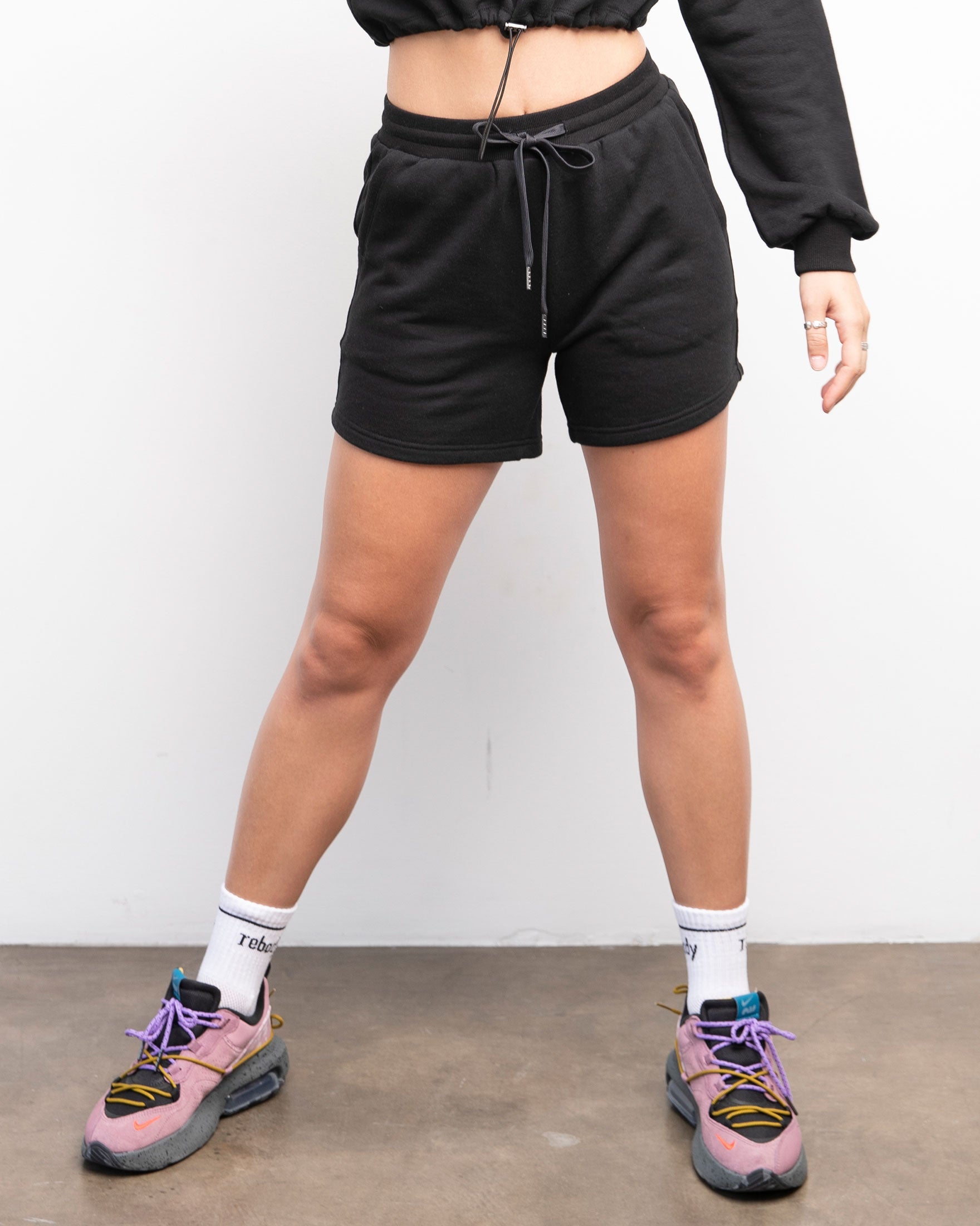 Rebody French Terry Biker Sweatshorts-5
