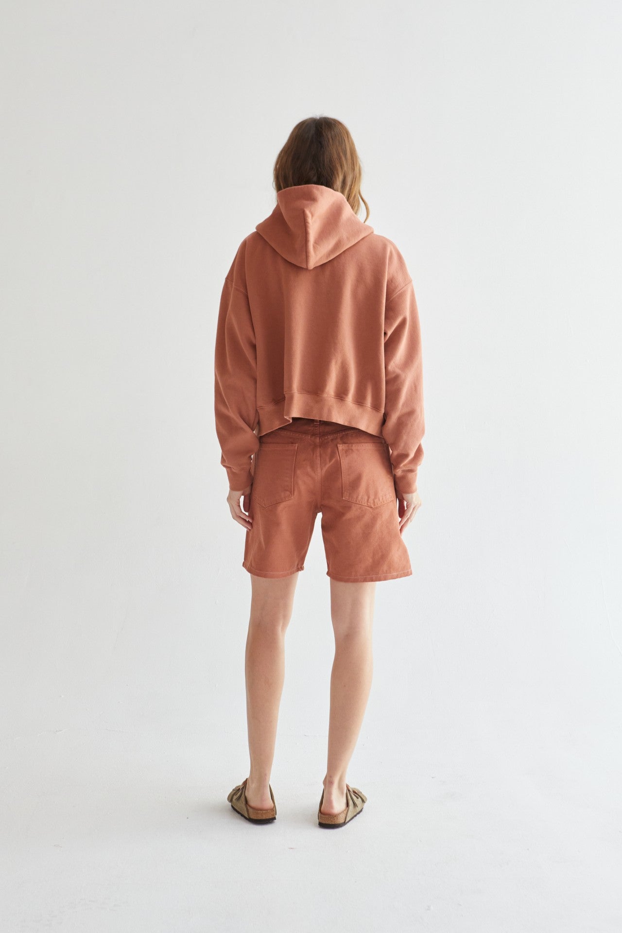 Rosie Cropped Zip-Up Hoodie