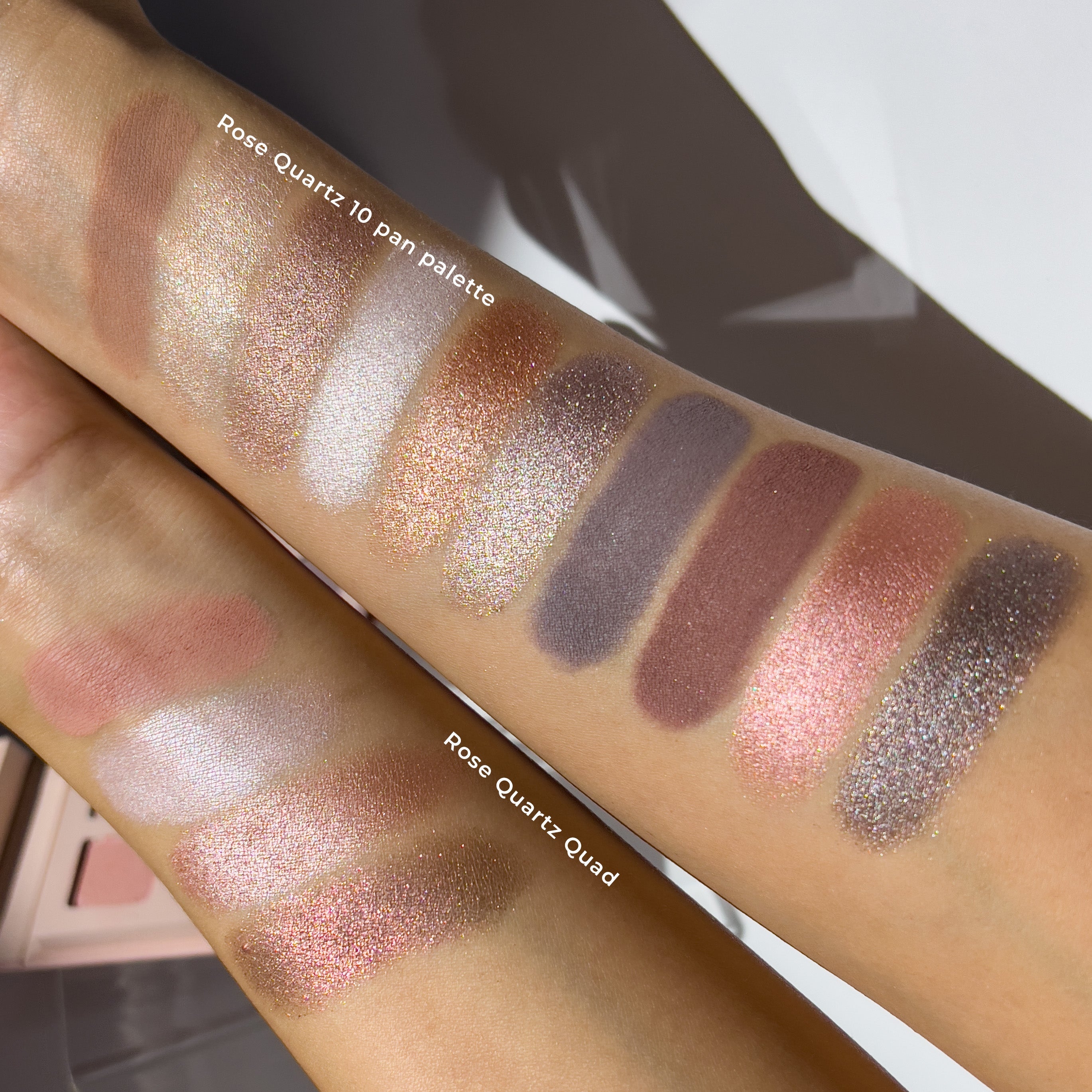 Rose Quartz Crystal Eyeshadow Palette