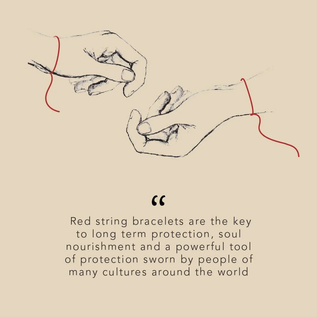 Grounded Protection - Evil Eye Red String Bracelet