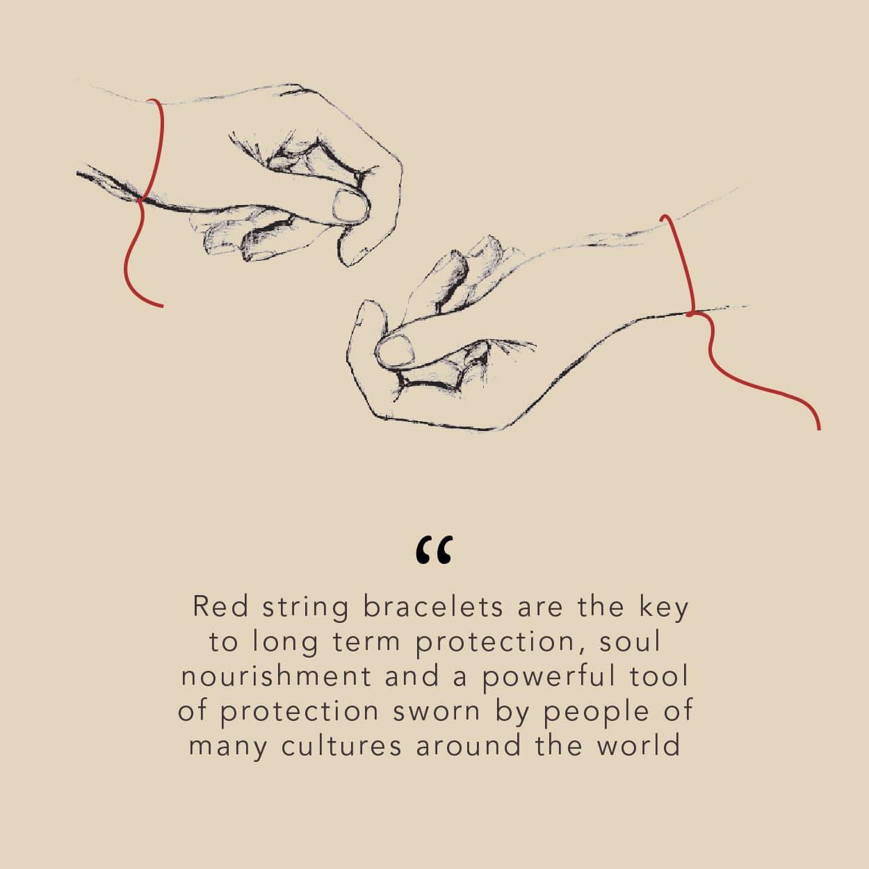 Fierce Protector - Evil Eye Red String Bracelet