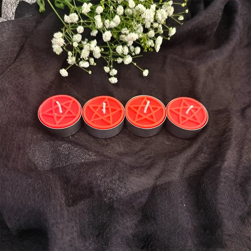 Pentacle Beeswax Tea Light Candles