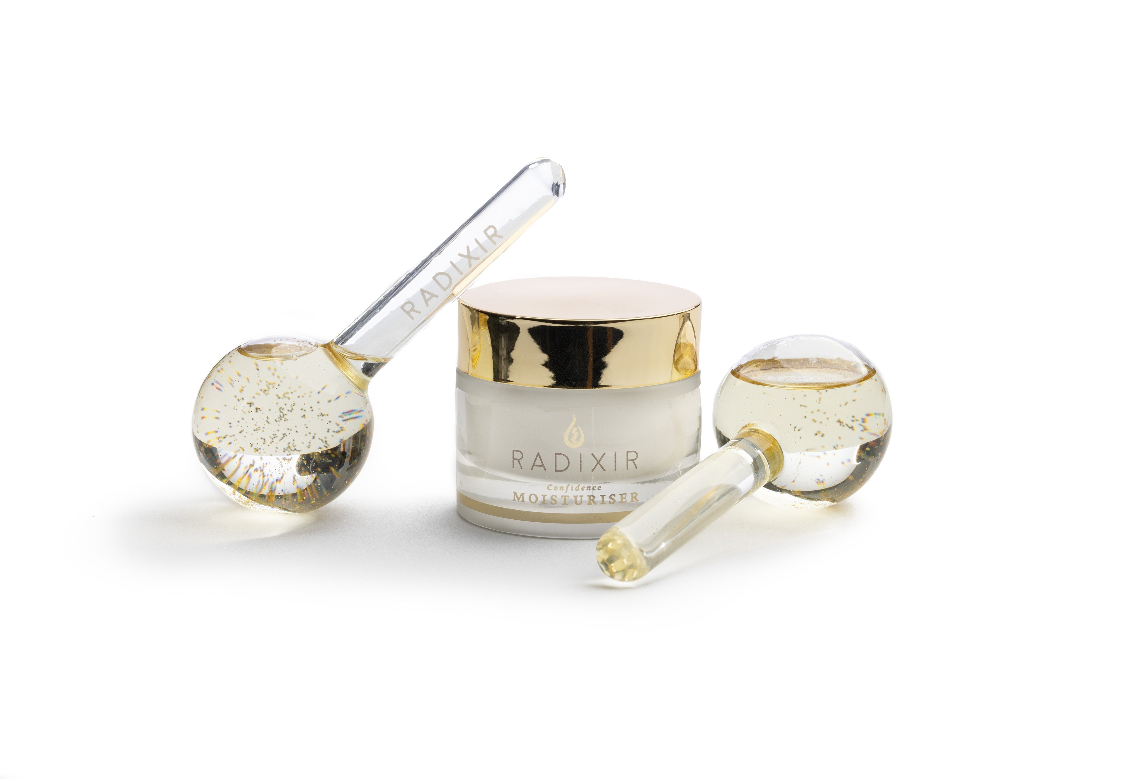 Radixir Beauty Bundle Ice Globes and Moisturizer