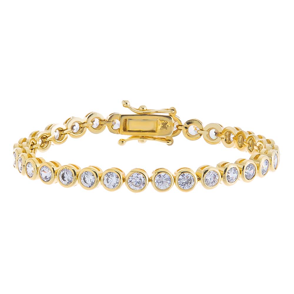 Bezel Tennis Bracelet