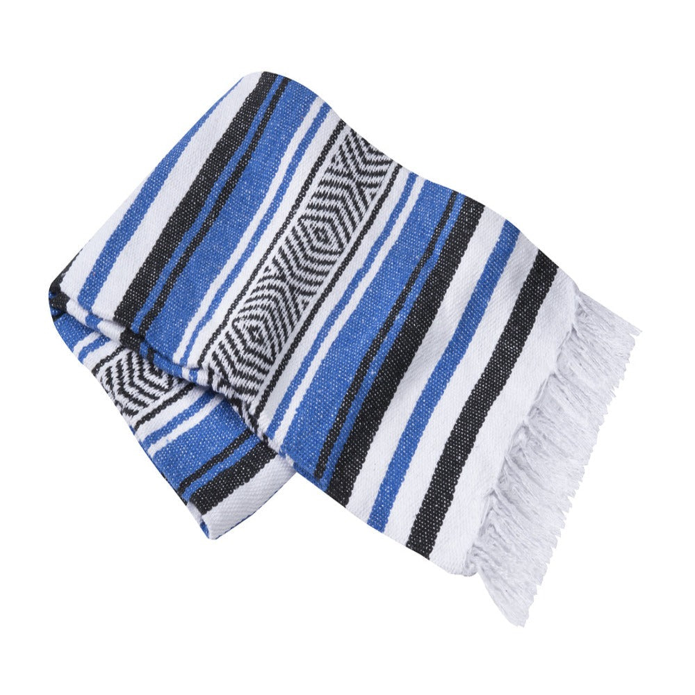 Hand woven yoga Blanket Striped by OMSutra