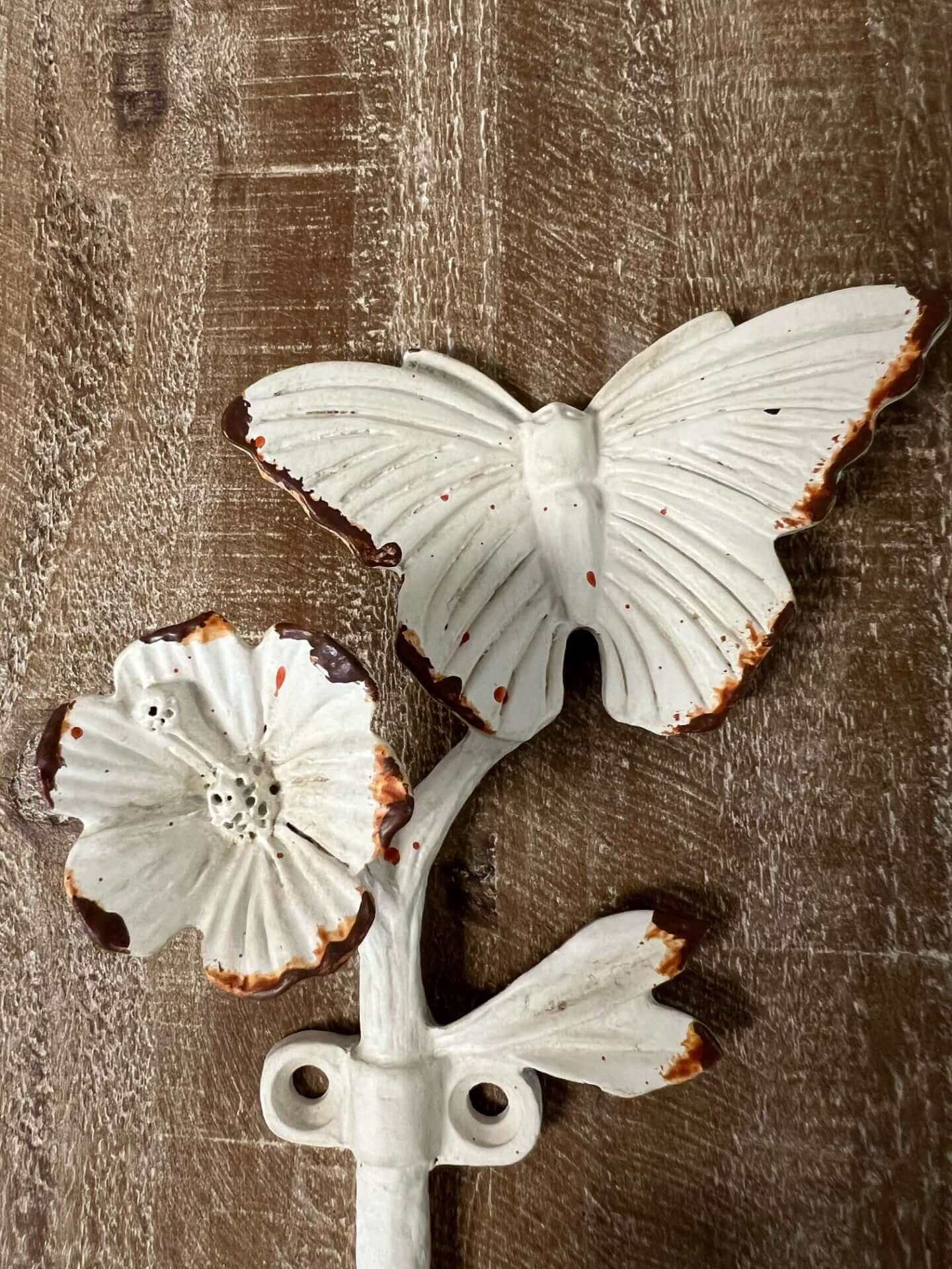 Rustic Cottagecore Butterfly Wall Hook