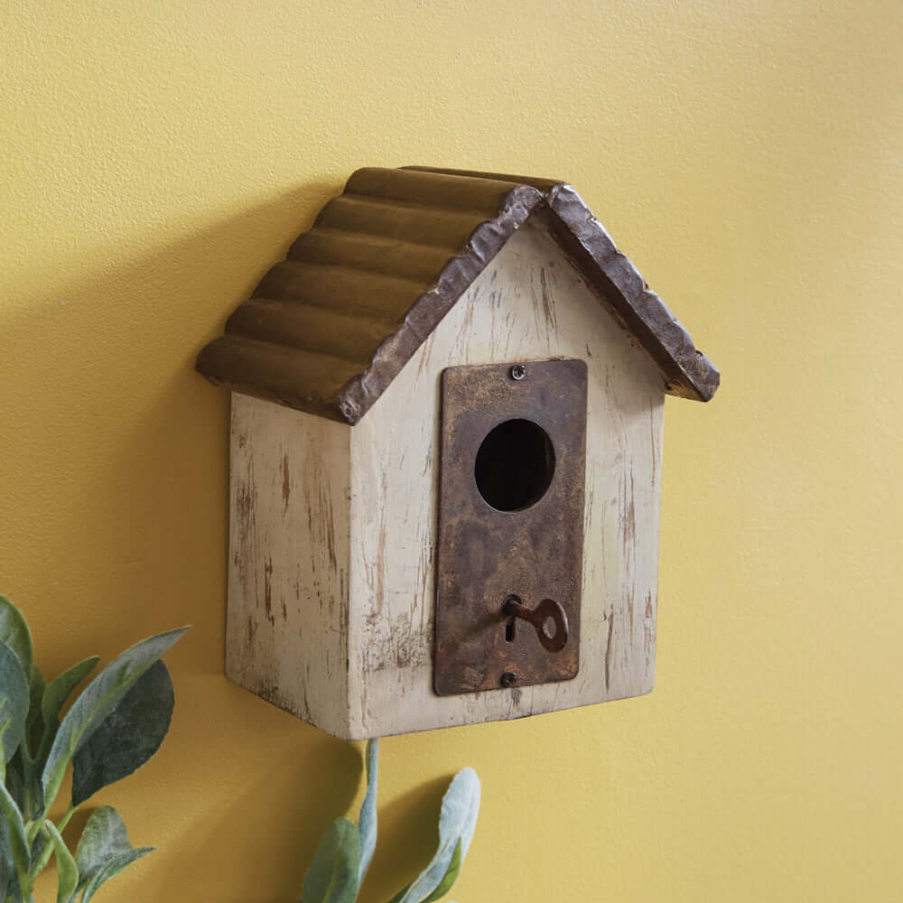 Rustic Farmhouse Wooden Birdhouse