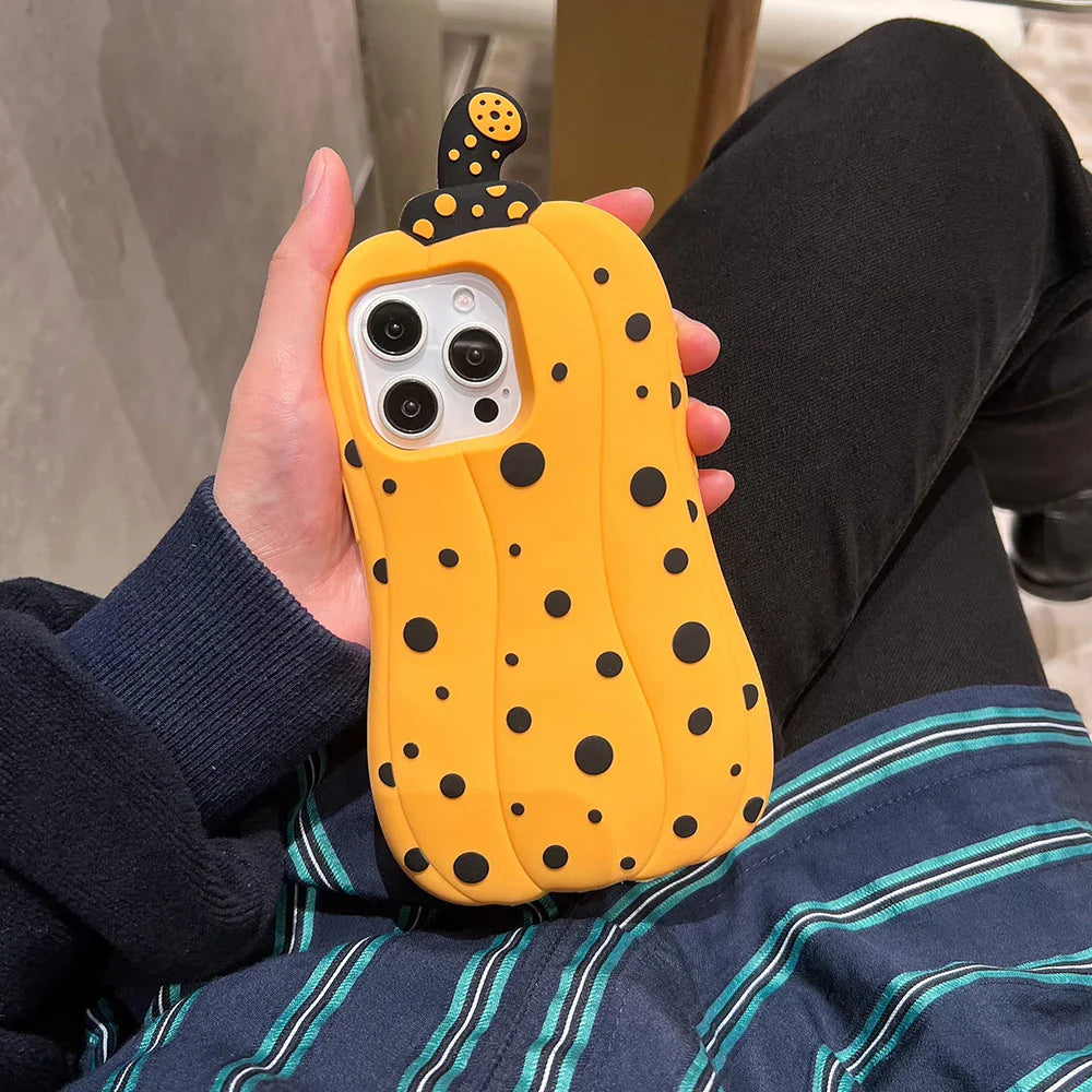 Vegetable Polka Dots Pumpkin Phone Case