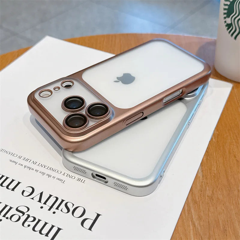 Luxury Solid Colors Frosted Translucent Phone Case For iPhone