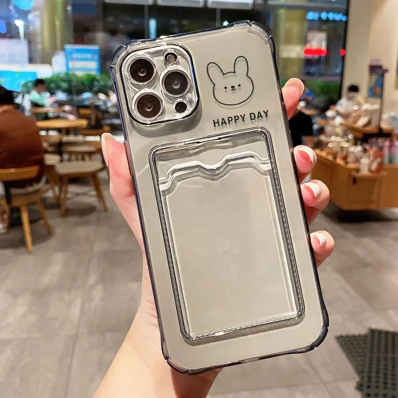 Card Holder Wallet Phone Case For iPhone