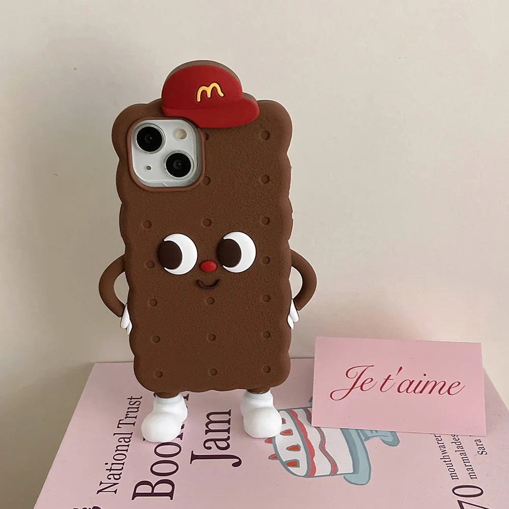 Chocolate Toast Cookies Soft Silicone Phone Case