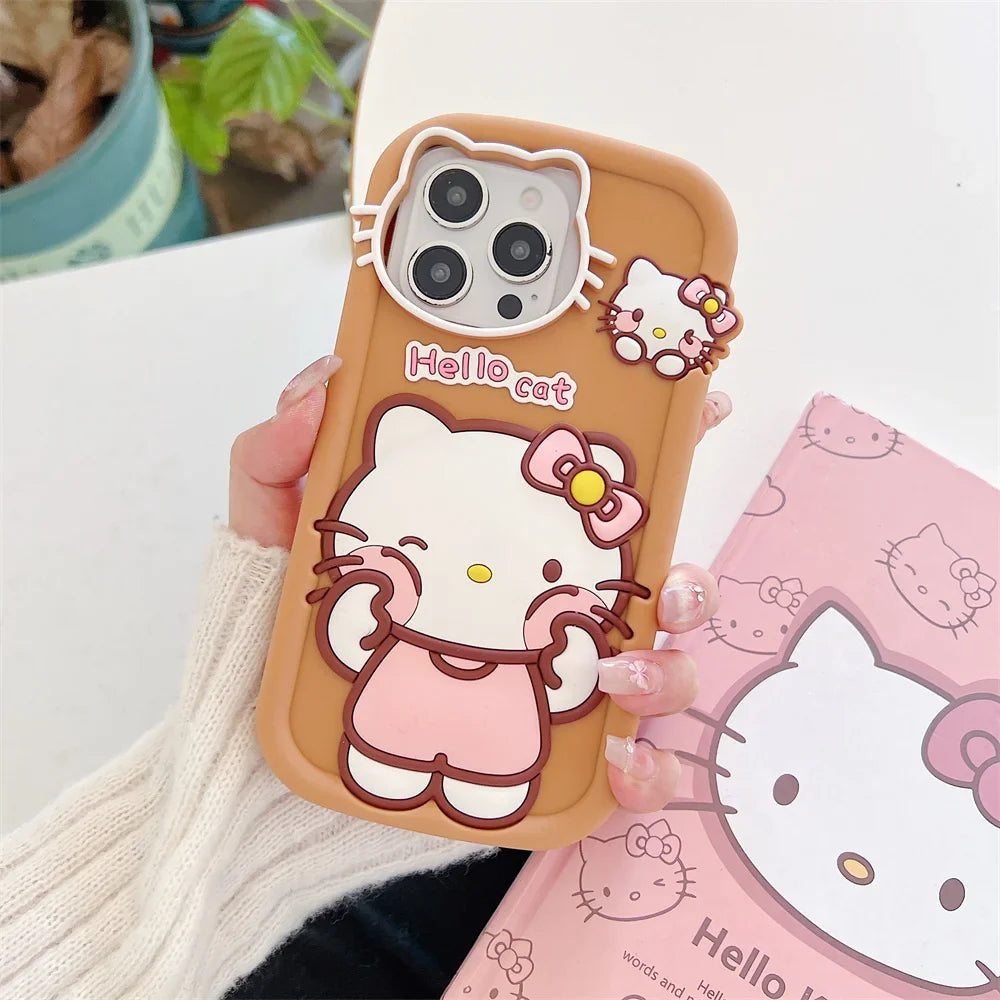 Cartoon Hello Kitty Silicone Phone Case