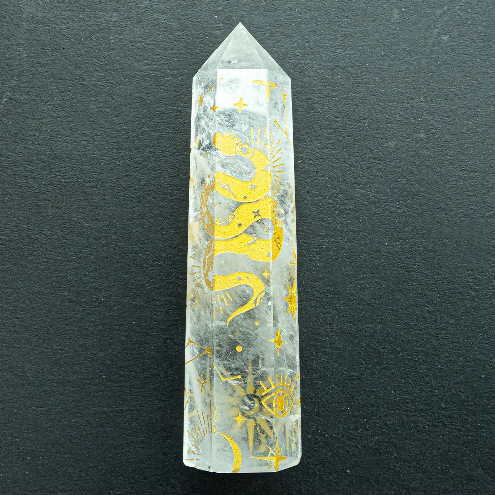 Snake, Sun, Moon, Star Crystal Tower Obelisks