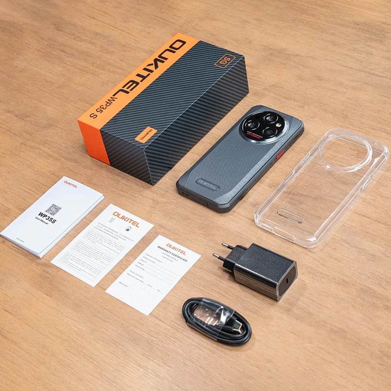 Oukitel WP35 S Rugged Phone 6GB+256GB 6.56'' 11000mAh Android 14 NFC OTG 4G Smartphone
