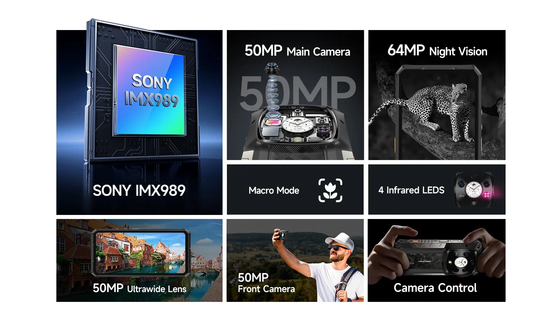 Ulefone Armor 28 Pro 5G AI Rugged Phone 512GB ROM Smartphone 120W MTK Dimensity 7300 10600mAh 6.67”AMOLED 64MP Mobile phone