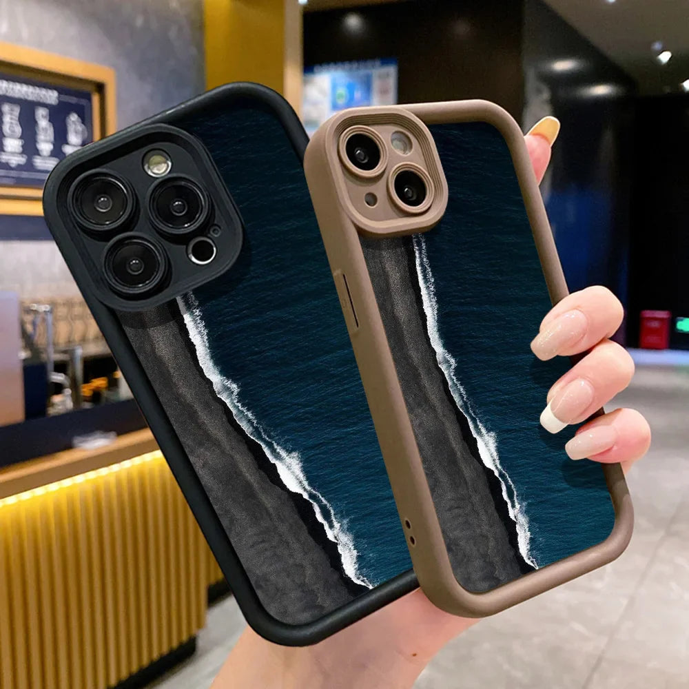 Sea Wave Soft Silicone Phone Case
