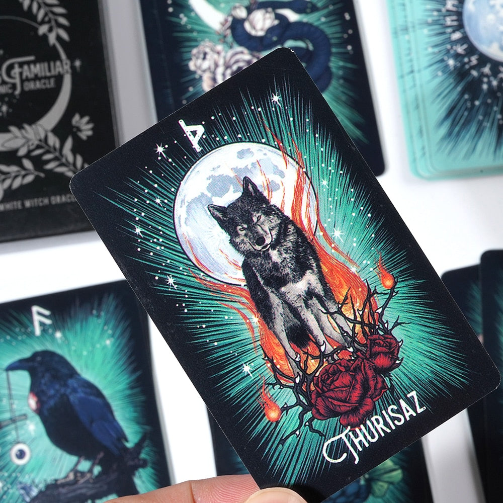 The Witch's Familiar Runic Oracle Cards