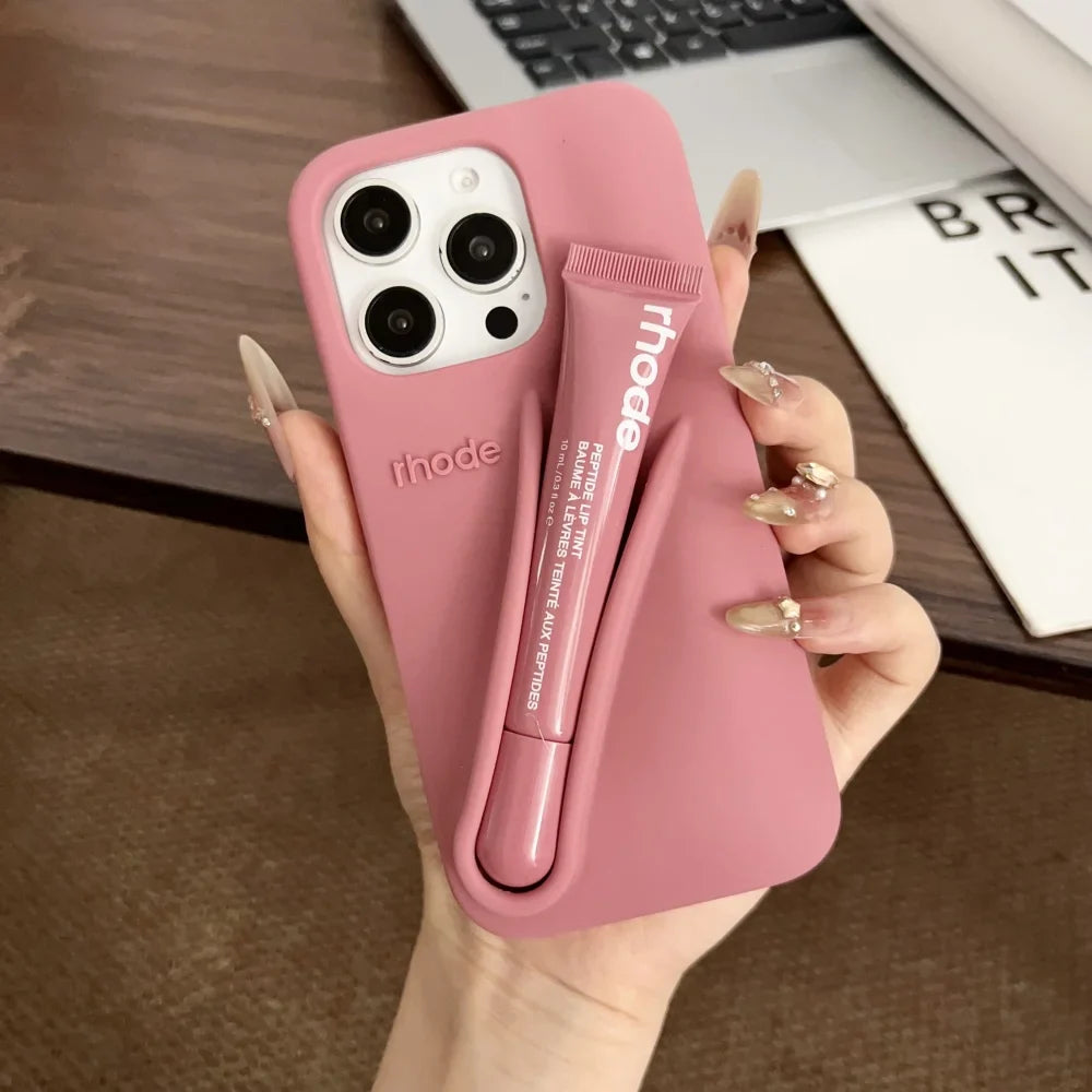 Rhode Minimalist Soft Silicone Phone Case Rhode Liptint Case With Box